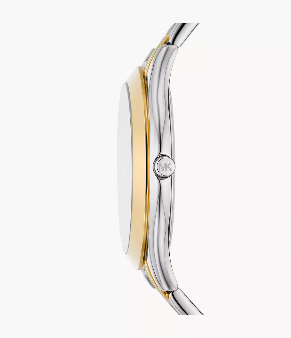 Michael Kors Slim Runway Three-Hand Two-Tone Stainless Steel Watch MK4735