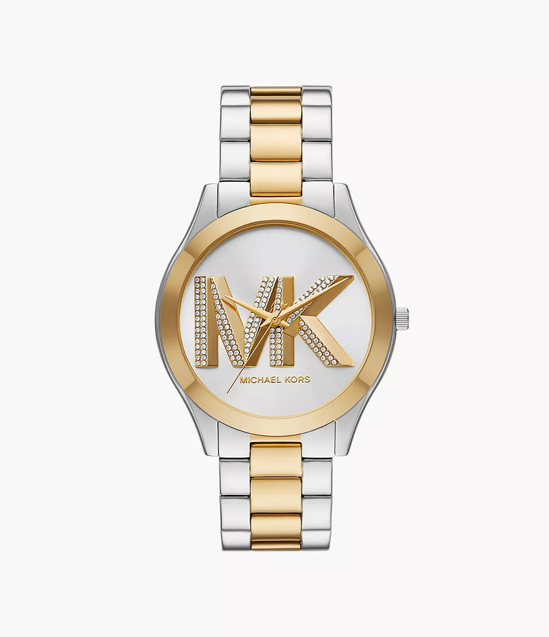 Michael Kors Slim Runway Three-Hand Two-Tone Stainless Steel Watch MK4735 - KRISHNA WATCH COMPANY