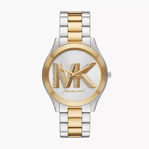 Michael Kors Slim Runway Three-Hand Two-Tone Stainless Steel Watch MK4735 - KRISHNA WATCH COMPANY
