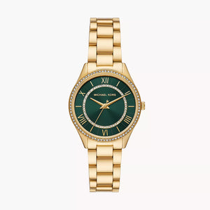 Michael Kors Lauryn Three-Hand Gold-Tone Stainless Steel Watch MK4737 - KRISHNA WATCH COMPANY