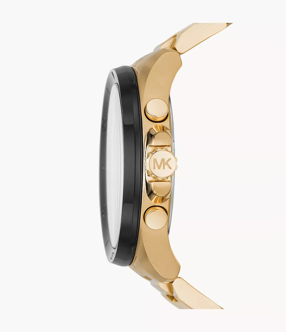 Michael Kors Brecken Chronograph Gold-Tone Stainless Steel Watch MK8848