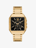 Michael Kors Men Brass Dial & Stainless Steel Bracelet Watch MK9281