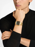 Michael Kors Men Brass Dial & Stainless Steel Bracelet Watch MK9281