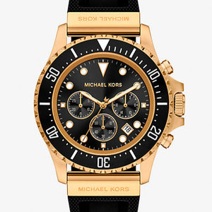 Michael Kors Outlet Oversized Everest Gold-Tone and Silicone Watch - MKO1162 - KRISHNA WATCH COMPANY