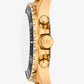Michael Kors Outlet Oversized Everest Gold-Tone and Silicone Watch - MKO1162