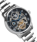 EARNSHAW Longitude Automatic Skeleton Dual Time Multifunction Watch for Men ES-8006-11