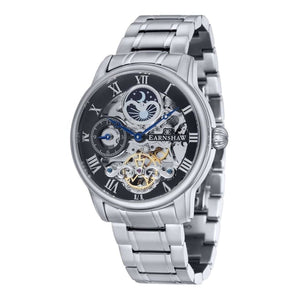 EARNSHAW Longitude Automatic Skeleton Dual Time Multifunction Watch for Men ES-8006-11 - KRISHNA WATCH COMPANY