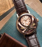 EARNSHAW Beaufort Anatolia Mech Automatic Open Heart Skeleton Watch for Men  ES-8059-03