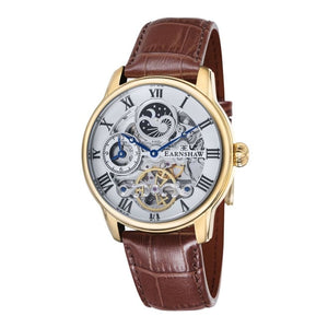 EARNSHAW Longitude Automatic Skeleton Dual Time Watch for Men ES-8006-02 - KRISHNA WATCH COMPANY