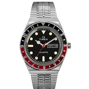 Timex Q Timex Reissue Day-Date 38mm Stainless Steel Band TW2U61300 - KRISHNA WATCH COMPANY