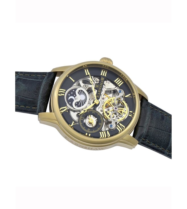 EARNSHAW Longitude Automatic Skeleton Dual Time Multifunction Watch for Men ES-8006-09
