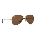 Ray-Ban Icons Gold Polarized Unisex Sunglasses 0RB3025I001/5762