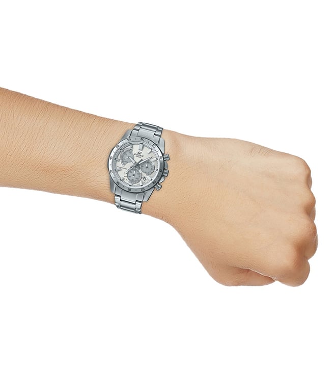 Silver Chronograph - Men's Watch EDIFICE EQS-930MD-8AVUDF - ED528 - KRISHNA WATCH COMPANY