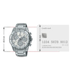 Silver Chronograph - Men's Watch EDIFICE EQS-930MD-8AVUDF - ED528 - KRISHNA WATCH COMPANY