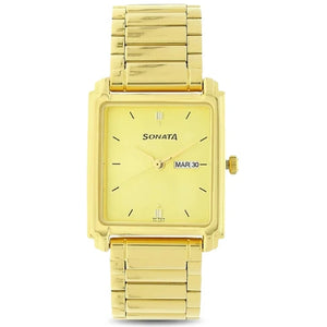 Sonata Analog Watch for Men NP7053YM05 - KRISHNA WATCH COMPANY