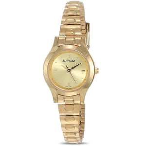 Sonata Analog Watch for Women NP8098YM02 - KRISHNA WATCH COMPANY