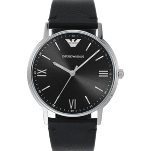 Emporio armani Men Kappa Round Black Watches AR11013 - KRISHNA WATCH COMPANY