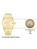 Tommy Hilfiger Quartz Analog with Date Champagne Dial Stainless Steel Strap Watch for Women th1782592 - KRISHNA WATCH COMPANY