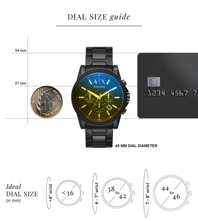 Armani Exchange Outerbanks Chronograph Watch for Men AX2513 - KRISHNA WATCH COMPANY