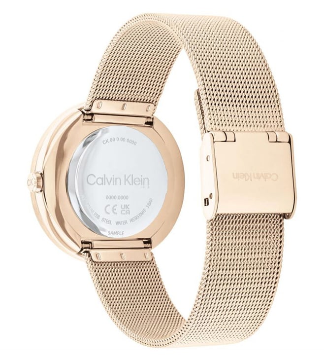 CALVIN KLEIN Twisted Bezel Analog Watch For Women 25200151
