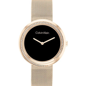 CALVIN KLEIN Twisted Bezel Analog Watch For Women - 25200151