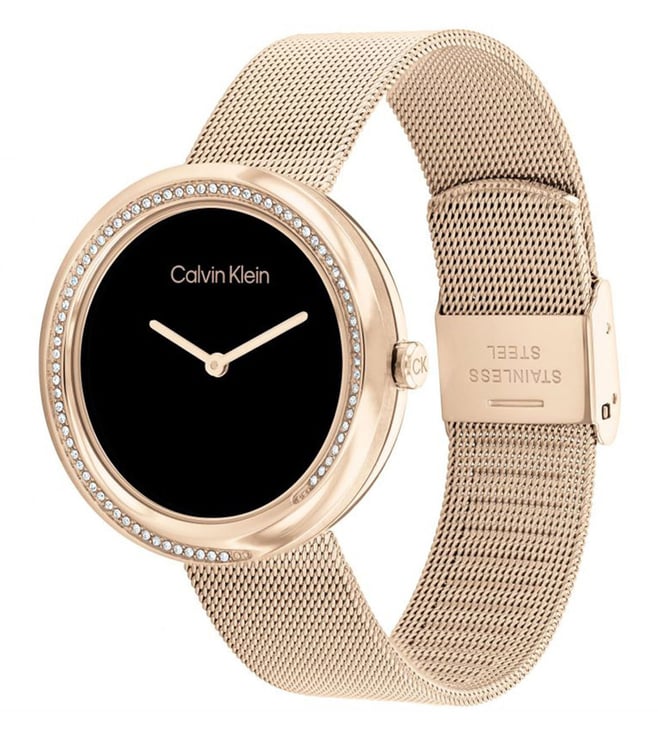CALVIN KLEIN Twisted Bezel Analog Watch For Women - 25200151
