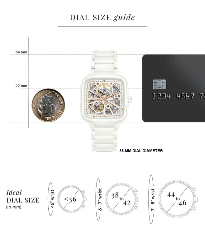 Rado True Square Automatic Open Heart - R27073012 - KRISHNA WATCH COMPANY