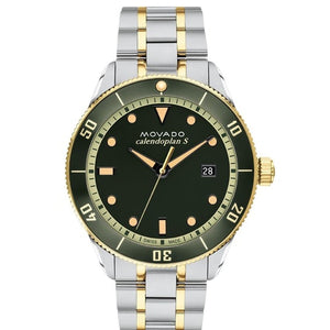 Movado Heritage Series Men Green Analog Stainless Steel Watch 3650127 - KRISHNA WATCH COMPANY