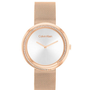 CALVIN KLEIN Twisted Bezel Watch for Women 25200312 - KRISHNA WATCH COMPANY