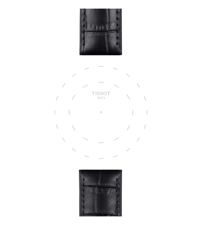 Tissot Official Black Leather And Rubber Parts Strap Lugs 22 mm-T852046761 - KRISHNA WATCH COMPANY