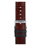 Tissot Official Brown Leather And Rubber Parts Strap Lugs 22 mm - T852046767 - KRISHNA WATCH COMPANY