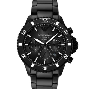 Emporio Armani Chronograph Black Ceramic Watch - AR70010 - KRISHNA WATCH COMPANY