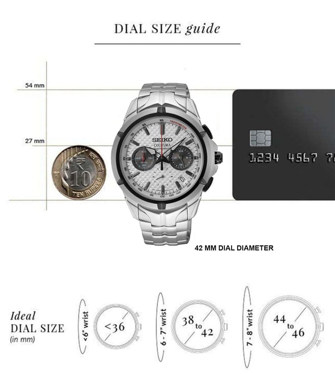 Seiko Coutura Chronograph Watch for Men SSB433P9