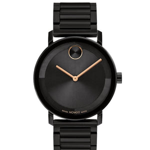 Movado Bold Men's Black Analog Stainless Steel Watch - 3601112 - KRISHNA WATCH COMPANY
