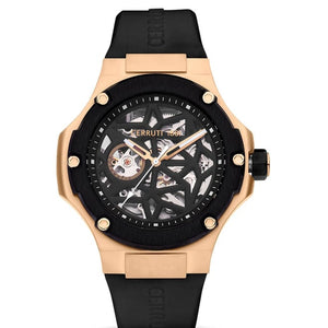 CERRUTI 1881 Lucardo Men Automatic Watch with Silicone Strap - CECIWGR0007107W - KRISHNA WATCH COMPANY