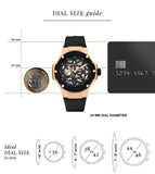 CERRUTI 1881 Lucardo Men Automatic Watch with Silicone Strap - CECIWGR0007107W