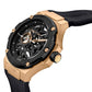 CERRUTI 1881 Lucardo Men Automatic Watch with Silicone Strap - CECIWGR0007107W