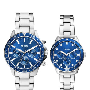 Fossil Bannon Analog Couples Watch BQ2828SET - KRISHNA WATCH COMPANY