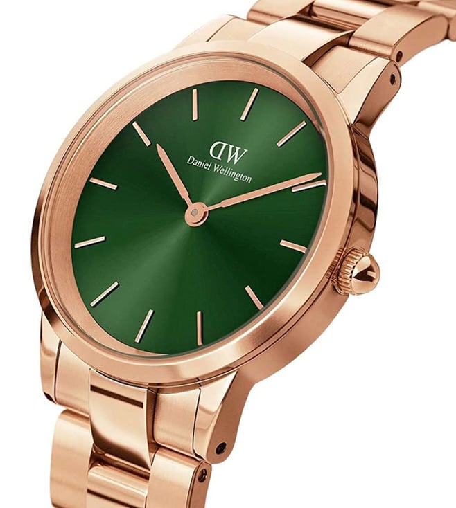 Daniel Wellington Iconic Unisex Green Round Dial Analog Watch - DW00100419K