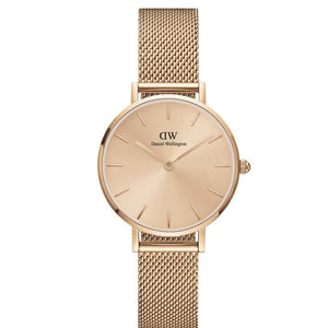 Daniel Wellington Petite Women Rose Gold Round Dial Analog Watch - DW00100470K - KRISHNA WATCH COMPANY