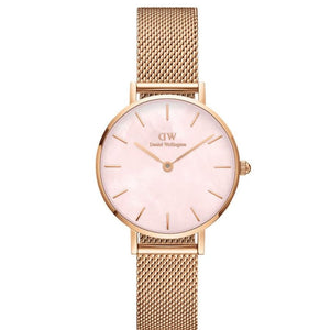 Daniel Wellington Petite Women Pink Round Dial Analog Watch - DW00100513K - KRISHNA WATCH COMPANY