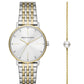 Armani Exchange Lola Analog Watch for Women with Bracelet AX7156SET