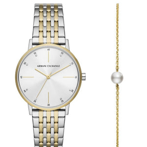 Armani Exchange Lola Analog Watch for Women with Bracelet - AX7156SET - KRISHNA WATCH COMPANY