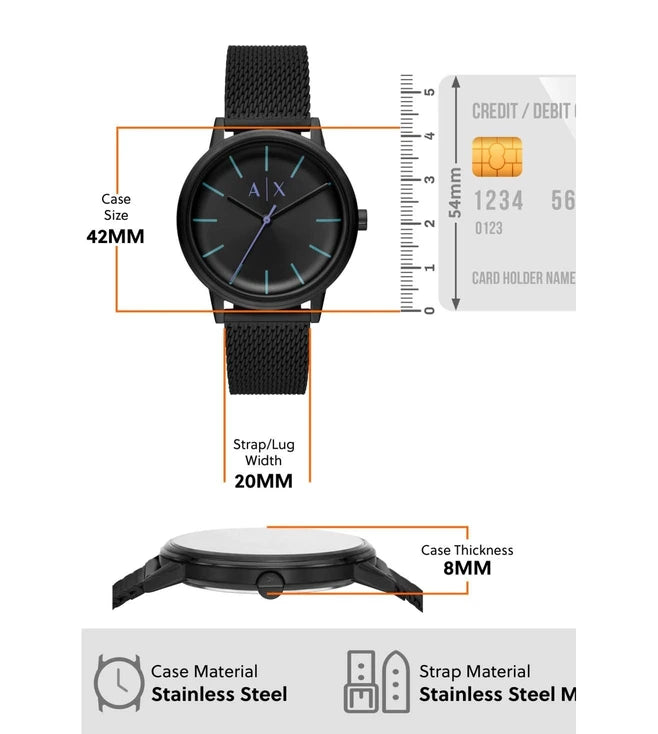 ARMANI EXCHANGE Cayde Analog Watch for Men AX2760 - KRISHNA WATCH COMPANY