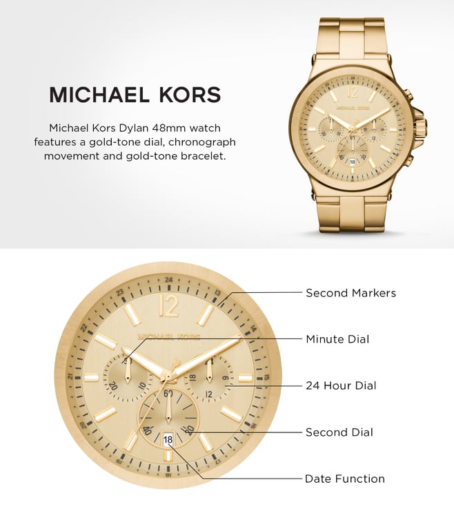 Michael Kors Dylan Analog Watch for Men MK8278 - KRISHNA WATCH COMPANY