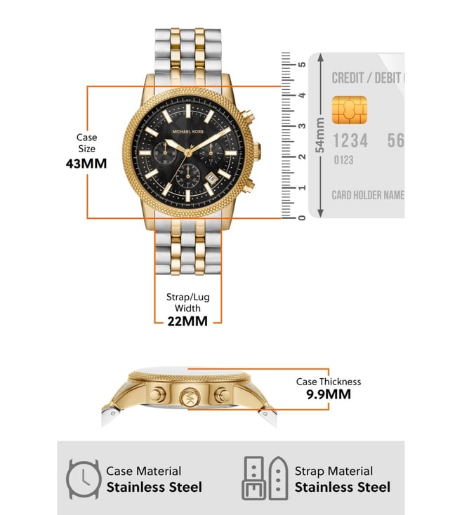 Michael Kors Hutton Chronograph Watch for Men MK8954 - KRISHNA WATCH COMPANY