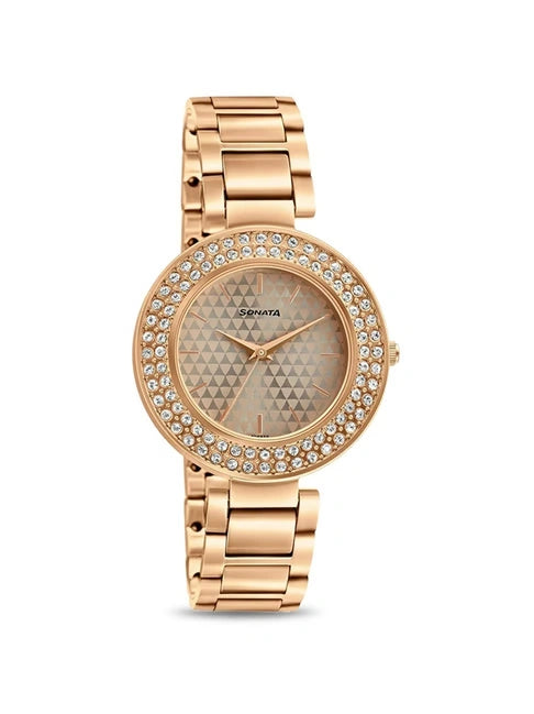Sonata Blush It Up Analog Watch for Women NR87033WM01 - KRISHNA WATCH COMPANY