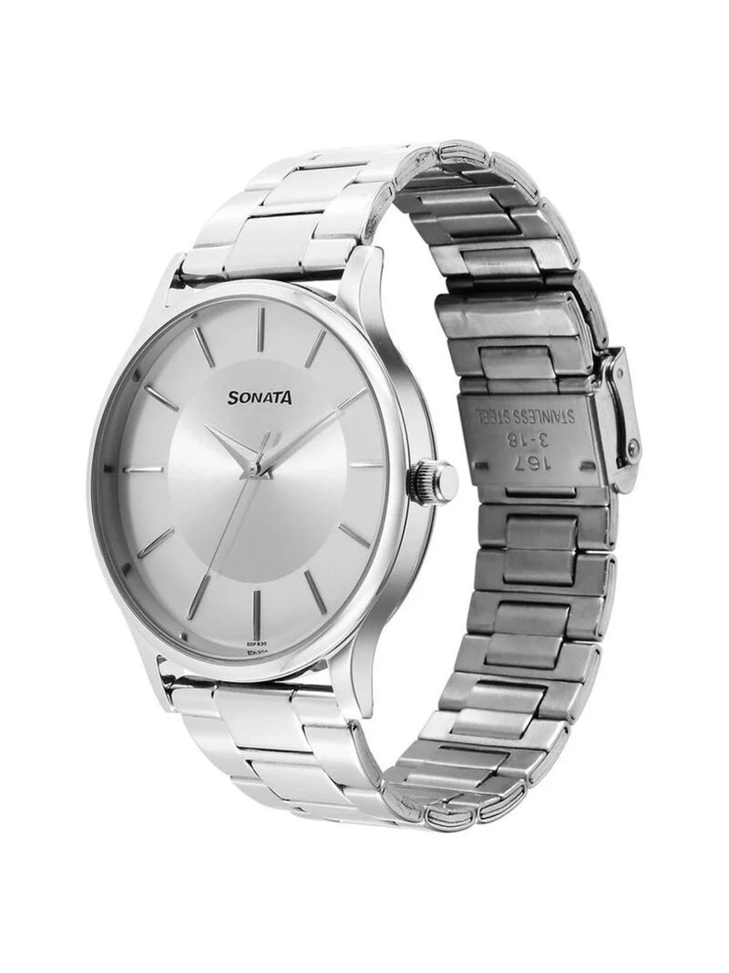 Sonata Trndz Analog Watch for Men NS77105SM10W - KRISHNA WATCH COMPANY