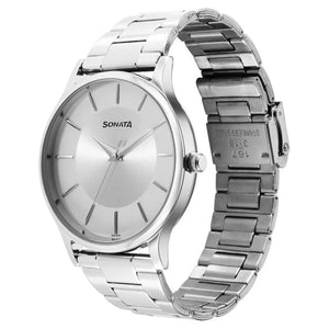 Sonata Trndz Analog Watch for Men NS77105SM10W - KRISHNA WATCH COMPANY