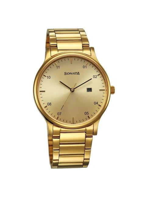 Sonata Essen Analog Watch for Men NS77105YM03 - KRISHNA WATCH COMPANY